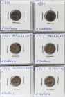 Lote 75 monedas 1 a 2 Céntimos. 1870 a 1912. GOBIERNO PROVISIONAL y ALFONSO XIII. 1 Céntimo 1870 (3), 1906 (*6) S.L.-V. (30), 1912 (*2) P.C.-V. (7). 2...