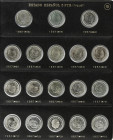 Serie 18 monedas 5 Pesetas. 1957 (*58 a 75). Colección completa. Calidad muy aceptable, la mayoría son SC. A EXAMINAR. EBC a SC.