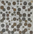 Lote 72 monedas Cobre. FELIPE II a ALFONSO XII. AE. Resto de colección. A EXAMINAR. RC a MBC-.