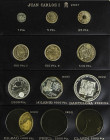 Lote 192 monedas. Siglo XX. GOBIERNO PROVISIONAL a EMISIONES EN ECU. AR, Cuni, Al. Restos finales de colección. Inluye cobres y plata del centenario (...