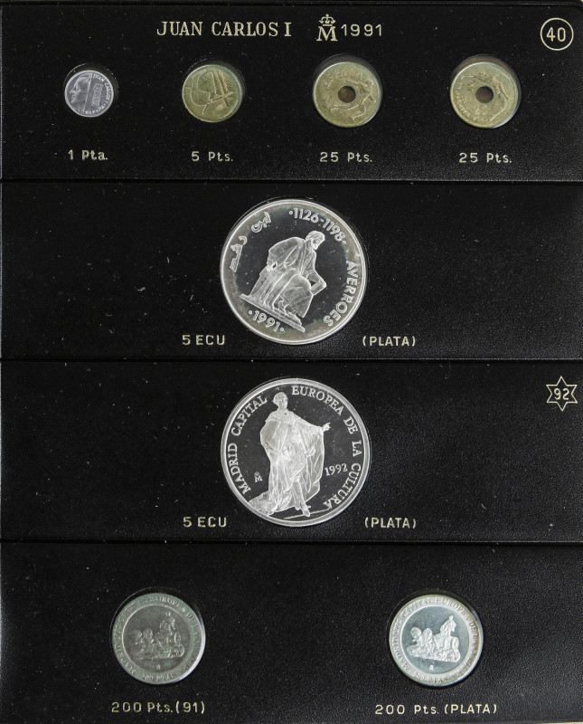 Lote 264 monedas. Siglo XX. GOBIERNO PROVISIONAL a EMISIONES EN ECU. AR, Cuni, A...