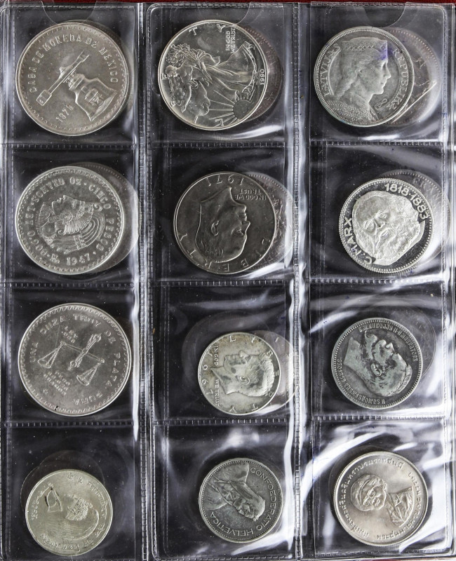 Lote 316 monedas. Siglo XX. MÉXICO, FRANCIA, ESTADOS UNIDOS, PORTUGAL, U.R.S.S.,...