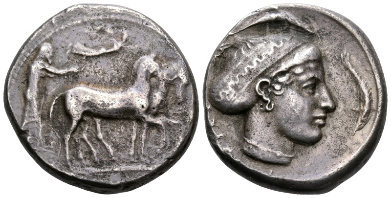 SICILY. Syracuse. Second Democracy, 466-405 BC. Tetradrachm (Silver, 25 mm, 16.7...