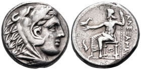 KINGS OF MACEDON. Alexander III 'the Great', 336-323 BC. Tetradrachm (Silver, 24 mm, 16.88 g, 6 h), Amphipolis, circa 316-311. Head of Herakles to rig...