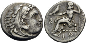 KINGS OF MACEDON. Alexander III ‘the Great’, 336-323 BC. Drachm (Silver, 18 mm, 4.07 g, 8 h), struck under Philip III Arrhidaios, Lampsakos, 323-317. ...