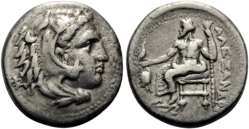 KINGS OF MACEDON. Alexander III ‘the Great’, 336-323 BC. Drachm (Silver, 16 mm, ...