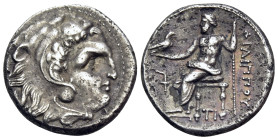 KINGS OF MACEDON. Philip III Arrhidaios, 323-317 BC. Drachm (Silver, 16.5 mm, 4.21 g, 1 h), Sardes, under Menander or Kleitos, circa 322-319/8. Head o...