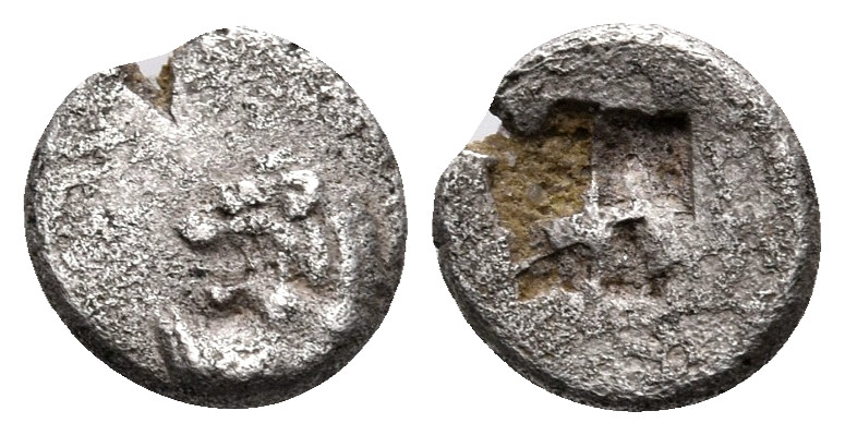 THRACE. Chersonesos. Circa 500 BC. Hemiobol (Silver, 8 mm, 0.41 g). Forepart of ...