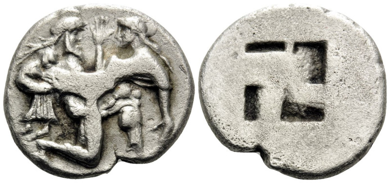 ISLANDS OFF THRACE, Thasos. Circa 480-463 BC. Stater (Silver, 21 mm, 5.86 g). Nu...