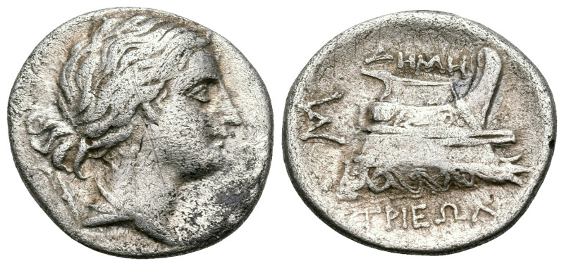 THESSALY. Demetrias. Circa 192-191 BC. Hemidrachm (Silver, 15.5 mm, 2.32 g, 5 h)...