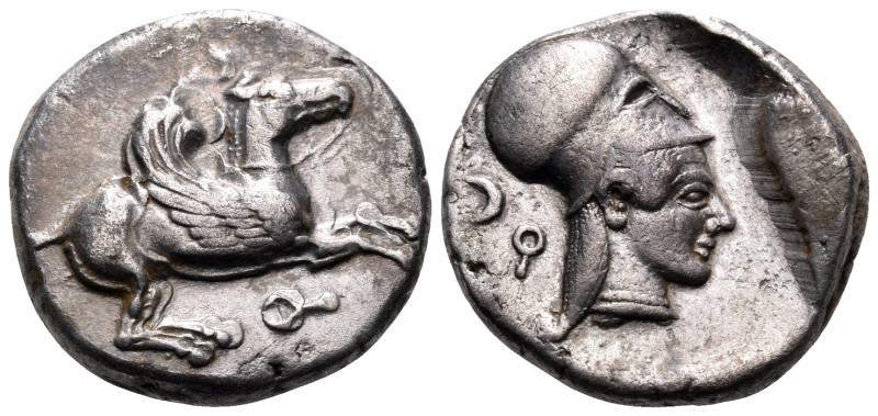 CORINTHIA. Corinth. Circa 500-450 BC. Stater (Silver, 20 mm, 8.43 g, 12 h). Ϙ Pe...