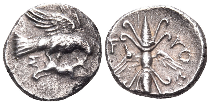 ELIS. Olympia. 134th-143rd Olympiad, circa 244-208 BC. Drachm (Silver, 18 mm, 4....