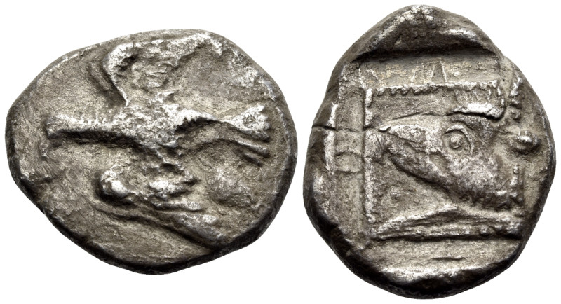 CRETE. Lyttos. Circa 320-270 BC. Stater (Silver, 24 mm, 11.55 g, 3 h). Eagle wit...