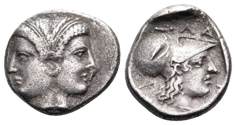 MYSIA. Lampsakos. Circa 390-330 BC. Diobol (Silver, 12 mm, 1.47 g, 9 h). Janifor...