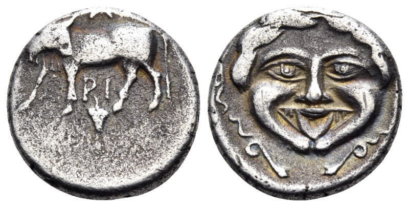 MYSIA. Parion. 4th century BC. Hemidrachm (Silver, 14 mm, 2.26 g, 6 h). ΠΑ / ΡΙ ...