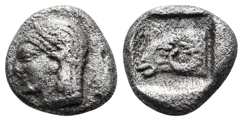 TROAS. Kebren. 5th century BC. Diobol (Silver, 9.5 mm, 1.15 g, 6 h). Archaic mal...