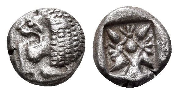 IONIA. Miletos. Late 6th-early 5th century BC. Twelfth stater or diobol (Silver,...