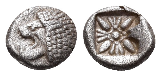 IONIA. Miletos. Late 6th-early 5th century BC. Twelfth stater or diobol (Silver,...