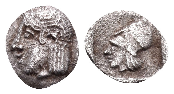 ASIA MINOR. Uncertain mint. 5th-4th century BC. Tetartemorion (Silver, 7 mm, 0.1...