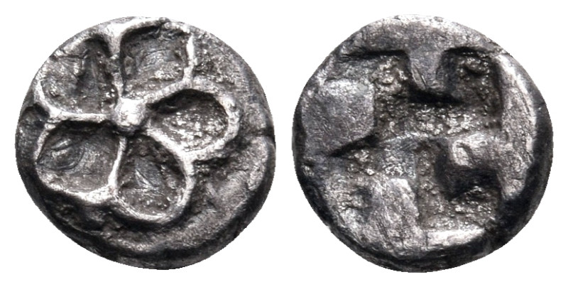 ASIA MINOR. Uncertain mint. 5th-4th century BC. Obol (Silver, 7 mm, 0.45 g). Flo...