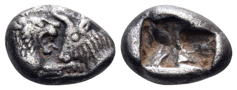 KINGS OF LYDIA. Kroisos, circa 564/53-550/39 BC. 1/6 Stater or Hekte (Silver, 11...