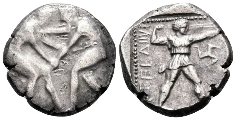 PAMPHYLIA. Aspendos. Circa 415/0-400 BC. Stater (Silver, 21 mm, 10.89 g, 12 h). ...