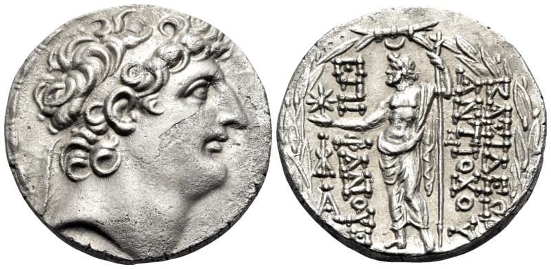 SELEUKID KINGS OF SYRIA. Antiochos VIII Epiphanes (Grypos), 121/0-97/6 BC. Tetra...