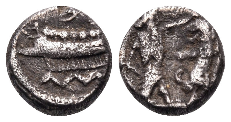PHOENICIA. Sidon. Baalshallim II, circa 401-366 BC. 1/16 Shekel (Silver, 8 mm, 0...