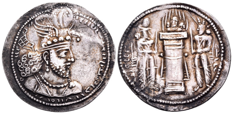 SASANIAN KINGS. Hormizd II, 303-309. Drachm (Silver, 27 mm, 3.66 g, 3 h), Mint A...