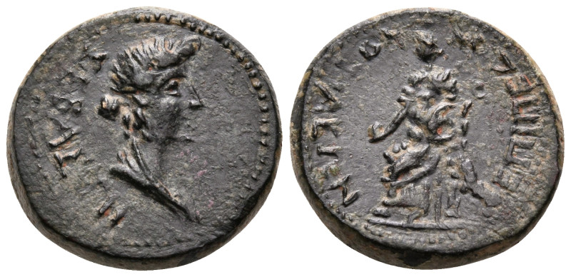 PHRYGIA. Cotiaeum. Livia, Augusta, 14-29. (Bronze, 16.5 mm, 4.45 g, 12 h), Pedon...