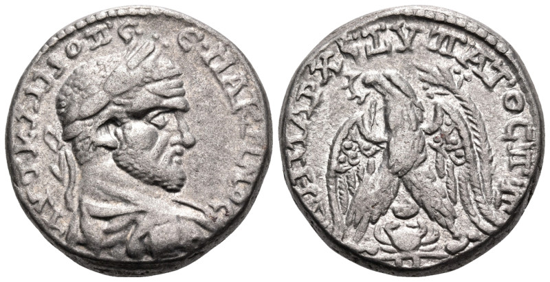 SYRIA, Seleucis and Pieria. Gabala. Macrinus, 217-218. Tetradrachm (Billon, 24 m...