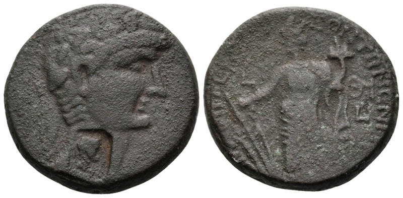 PHOENICIA. Ace-Ptolemais. Claudius, 41-54. (Bronze, 20.5 mm, 9.15 g, 1 h), years...