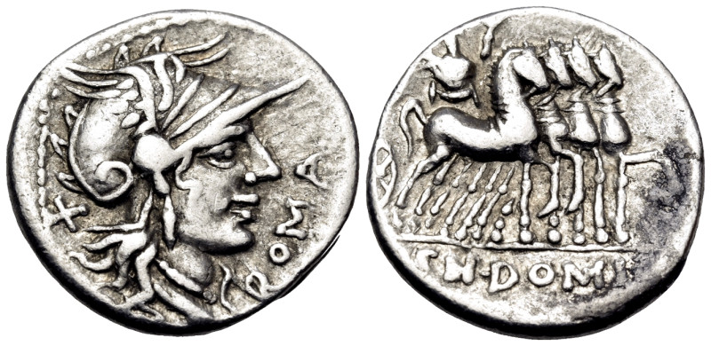 Cn. Domitius Ahenobarbus, 116-115 BC. Denarius (Silver, 19 mm, 3.84 g, 10 h), Ro...