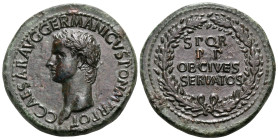 Gaius (Caligula), AD 37-41. Sestertius (Orichalcum, 36 mm, 27.46 g, 6 h), Rome, 37-38. C CAESAR AVG GERMANICVS PON M TR POT Laureate head of Caligula ...