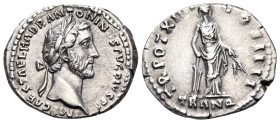 Antoninus Pius, 138-161. Denarius (Silver, 19 mm, 3.12 g, 7 h), Rome, 150-151. IMP CAES T AEL HADR ANTONINVS AVG PIVS P P Laureate head of Antoninus P...