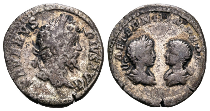 Septimius Severus, 193-211. Denarius (Silver, 19 mm, 3.09 g, 1 h), Rome, 201. SE...