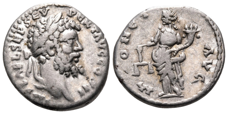 Septimius Severus, 193-211. Denarius (Silver, 17.5 mm, 3.13 g, 11 h), Emesa, 194...