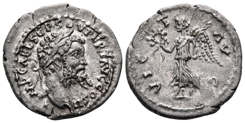 Septimius Severus, 193-211. Denarius (Silver, 17 mm, 2.65 g, 1 h), Emesa, 194-19...