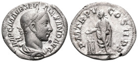 Severus Alexander, 222-235. Denarius (Silver, 19 mm, 2.61 g, 6 h), Rome, 226. IMP C M AVR SEV ALEXAND AVG Laureate, draped, and cuirassed bust of Seve...