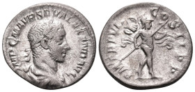 Severus Alexander, 222-235. Denarius (Silver, 19 mm, 2.79 g, 11 h), Rome, 228. IMP C M AVR SEV ALEXAND AVG Laureate and draped bust to right. Rev. P M...