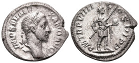 Severus Alexander, 222-235. Denarius (Silver, 19.5 mm, 2.67 g, 7 h), Rome, 230. IMP SEV ALEXAND AVG Laureate bust of Severus Alexander to right, sligh...