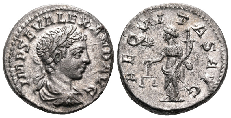 Severus Alexander, 222-235. Denarius (Silver, 18 mm, 4.33 g, 12 h), Antioch, 222...