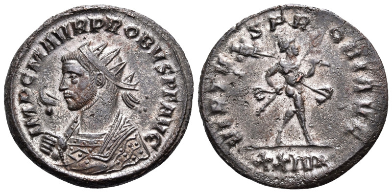 Probus, 276-282. Antoninianus (Billon, 22 mm, 3.88 g, 1 h), Siscia, 277. IMP C M...