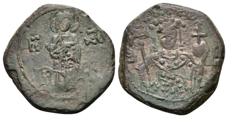 John II Comnenus, 1118-1143. Half Tetarteron (Bronze, 17 mm, 2.70 g, 7 h), Thess...