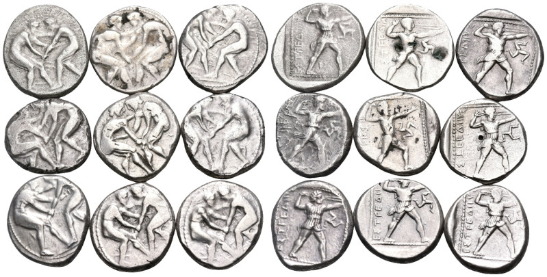 GREEK. Circa 5th-4th century BC. (Silver, 94.87 g). A lot of Nine (9) silver Sta...