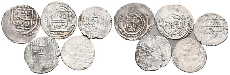 ISLAMIC. Circa 8th-13th century. (Silver, 9.33 g). A lot of Fife (5) silver coin...