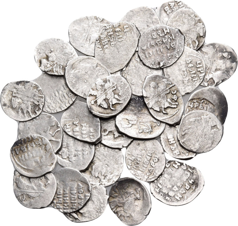 WORLD, Russia. 16th - 17th century. (Silver, 21.10 g). Lot of Thirty two (32) si...