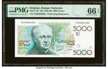Belgium Banque Nationale de Belgique 5000 Francs ND (1982-92) Pick 145 PMG Gem Uncirculated 66 EPQ. 

HID09801242017

© 2022 Heritage Auctions | All R...