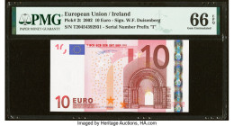 European Union Central Bank, Ireland 10 Euro 2002 Pick 2t PMG Gem Uncirculated 66 EPQ. 

HID09801242017

© 2022 Heritage Auctions | All Rights Reserve...