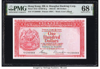 Hong Kong Hongkong & Shanghai Banking Corp. 100 Dollars 31.3.1983 Pick 187d KNB74 PMG Superb Gem Unc 68 EPQ. 

HID09801242017

© 2022 Heritage Auction...